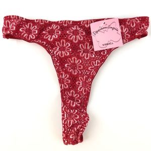 Expressions Lingerie Peek Thru Thong Small / 5 NWT